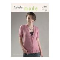 Wendy Ladies Cardigan Mode Knitting Pattern 5817 DK