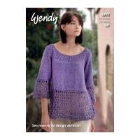 wendy ladies sweater top supreme knitting pattern 5893 dk