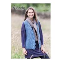 Wendy Ladies Waistcoat Mode, Merino & Serenity Knitting Pattern 5962 Chunky
