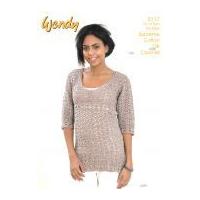 Wendy Ladies Lacy Top Crochet Pattern 5717 DK