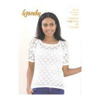 Wendy Ladies Lacy Top Crochet Pattern 5718 DK