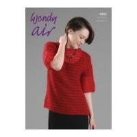 Wendy Ladies Sweater Top Air Knitting Pattern 5805 4 Ply