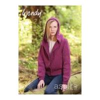 Wendy Ladies Hooded Cardigan Aspire Knitting Pattern 5822 Chunky