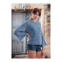 Wendy Ladies Sweater Top Supreme Knitting Pattern 5896 DK