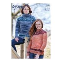 Wendy Ladies Sweaters Evolve Knitting Pattern 5904 Chunky