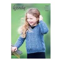 Wendy Childrens Sweater Knitting Pattern 5948 Aran