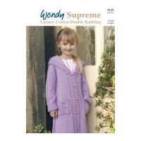 Wendy Girls Coat Supreme Knitting Pattern 5125 DK