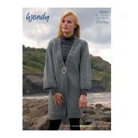 Wendy Ladies Jacket Merino & Mode Knitting Pattern 5693 Chunky