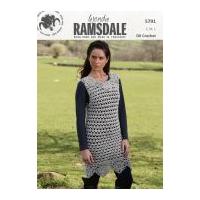 wendy ladies tunic top ramsdale crochet pattern 5791 dk