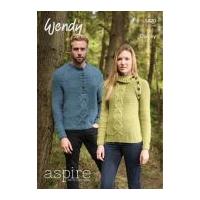 Wendy Mens & Ladies Sweaters Aspire Knitting Pattern 5820 Chunky