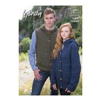 Wendy Mens & Ladies Jacket & Gilet Serenity Knitting Pattern 5857 Super Chunky