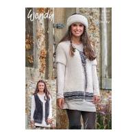Wendy Ladies Waistcoat, Jacket & Headband Eider Knitting Pattern 6013 Chunky
