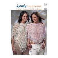 Wendy Ladies Lacy Ponchos Supreme Knitting Pattern 5130 DK