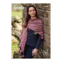 Wendy Ladies Wrap Roam Knitting Pattern 5797 4 Ply