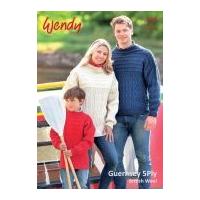 Wendy Family Sweaters Knitting Pattern 5943 5 Ply