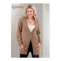 Wendy Ladies Cardigan Celeste Knitting Pattern 5921 DK