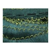 Wendy Rococo Scarf Knitting Yarn with Sequins 2165 Green