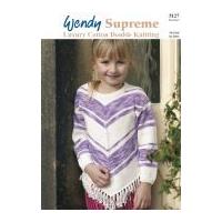 Wendy Girls Sweater Supreme Knitting Pattern 5127 DK