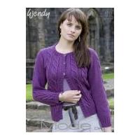 Wendy Ladies Cardigan Mode Knitting Pattern 5517 DK