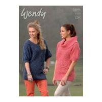 Wendy Ladies Sweaters Merino & Mode Knitting Pattern 5684 DK