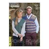Wendy Mens & Ladies Tank Top & Waistcoat Roam Knitting Pattern 5794 4 Ply