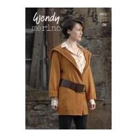 Wendy Ladies Jacket Merino Knitting Pattern 5811 DK