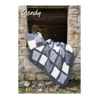 Wendy Home Cushion & Blanket Serenity Knitting Pattern 5856 Super Chunky