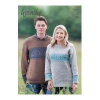 Wendy Mens & Ladies Sweaters Ramsdale Knitting Pattern 5947 DK