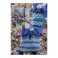 Wendy Tote Bags & Belt Bag Pixile Crochet Pattern 5987 DK