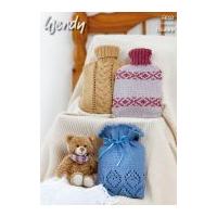 Wendy Home Hot Water Bottle Covers Merino Knitting Pattern 6010 Chunky