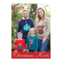 Wendy Knitting Pattern Book Christmas Knits 364 DK, Chunky