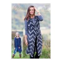 wendy ladies girls chevron waistcoat eider knitting pattern 5971 chunk ...