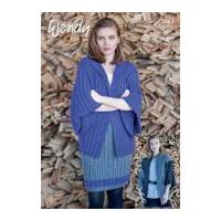 Wendy Ladies Kimono Jacket & Skirt Pixile Knitting Pattern 5988 DK