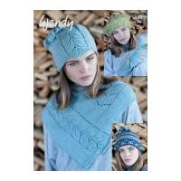 Wendy Ladies Hats, Gloves & Neck Warmer Pixile Knitting Pattern 5989 DK