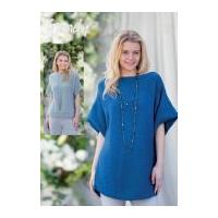 Wendy Ladies Scoop Hem Top & Tunic Fleur Knitting Pattern 5993 DK