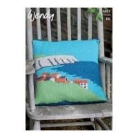 Wendy Home Landscape Picture Cushion Ramsdale Knitting Pattern 6002 DK