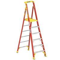 WERNER PODIUM STEP LADDER 6 TREAD