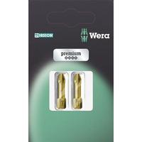 Wera 05072417001 Premium Torsion 1/4in Hex Drive Pozidriv Bits PZ2...