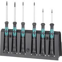 Wera 05118156001 2052/6 Kraftform Micro Hexagon Screwdrivers, Set of 6