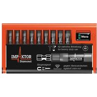 Wera 05057688001 8767-9 Impaktor Bit-Check, 10-Piece Set