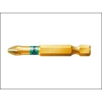 Wera 855/4 BDC Pozidriv BiTorsion PZ2 Bit Diamond Coated Tip 50mm Pack 5