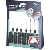 Wera Wera 2067/6Bo Screwdriver Set Security Tx Kraftform Micro 6 Pieces