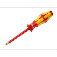 wera kraftform 165 vde insulated screwdriver pozidriv pz0 x 80mm