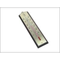 West Mahogany & Brass Thermometer