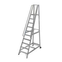 werner 10 tread aluminium platform stepladder