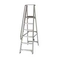 werner 6 tread aluminium platform stepladder