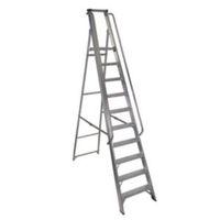 Werner 10 Tread Aluminium Platform Stepladder