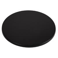 Werzalit Round Table Top Black 800mm