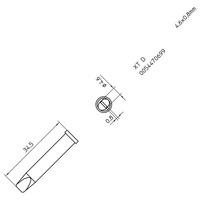 Weller T0054470699 XT D Soldering Tip 4.6mm x 0.8mm