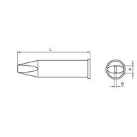 Weller T0054480199 XHT D WXP 200 / WP 200 Soldering Tip 5.0 x 1.2 ...